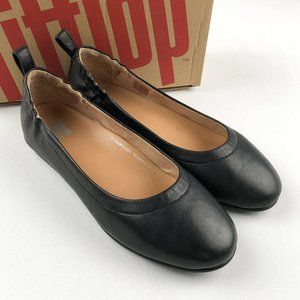FitFlop Women's Shoe Allegro Soft Leather Ballet Flats